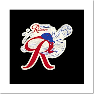 Seattle Rainiers Baseball Mascot Posters and Art